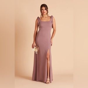 NEW Birdy Grey Alex Convertible Bridesmaid Dress Crepe Dark Mauve Small NWT